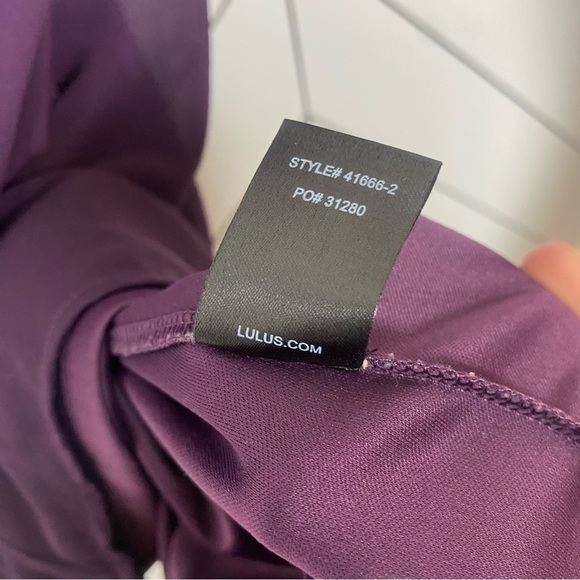 Lulus Purple Shift Dress with Split Sleeves - Size Large - Picture 4 of 8